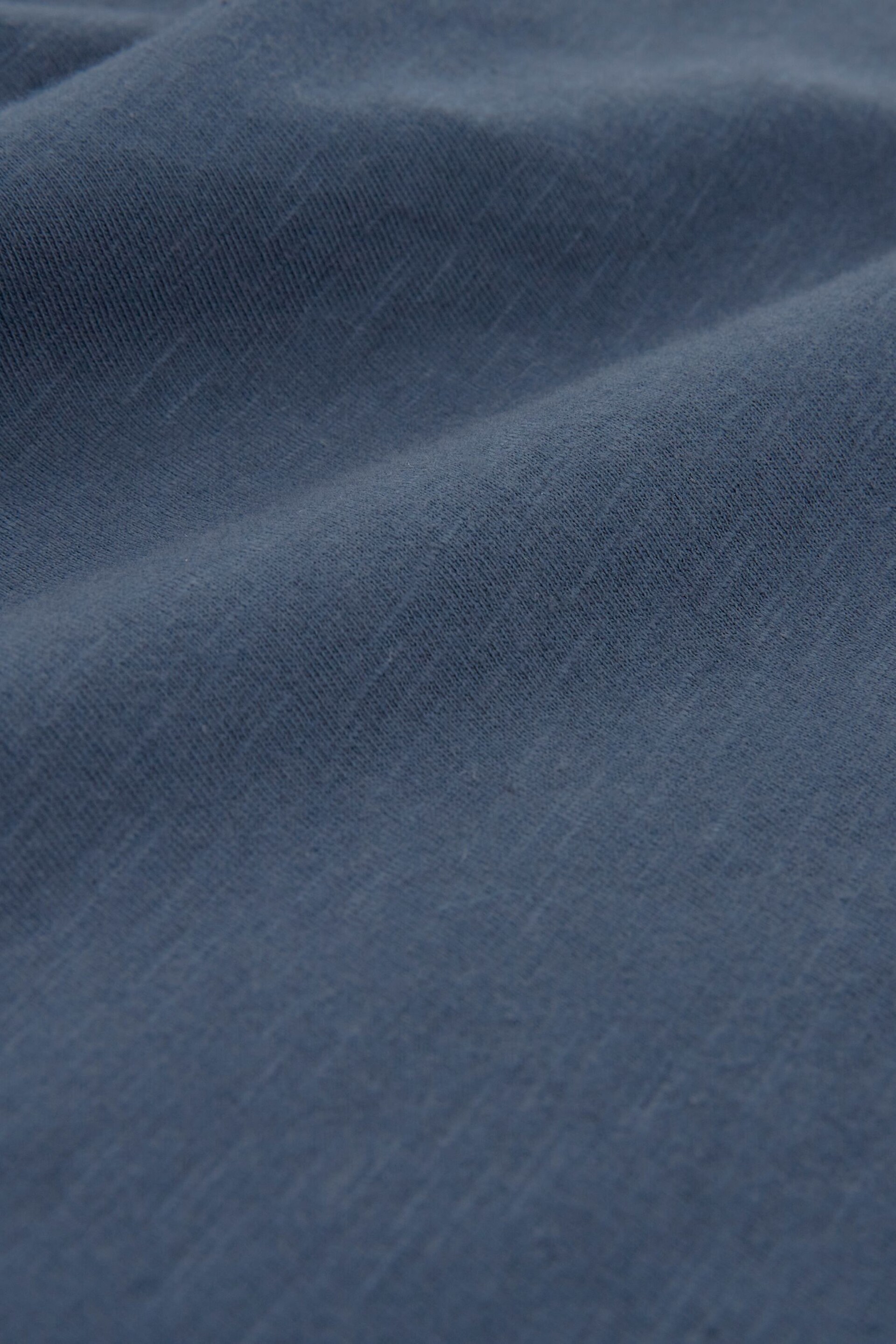Celtic & Co. Blue Organic Cotton Slub Jersey Cardigan - Image 6 of 6
