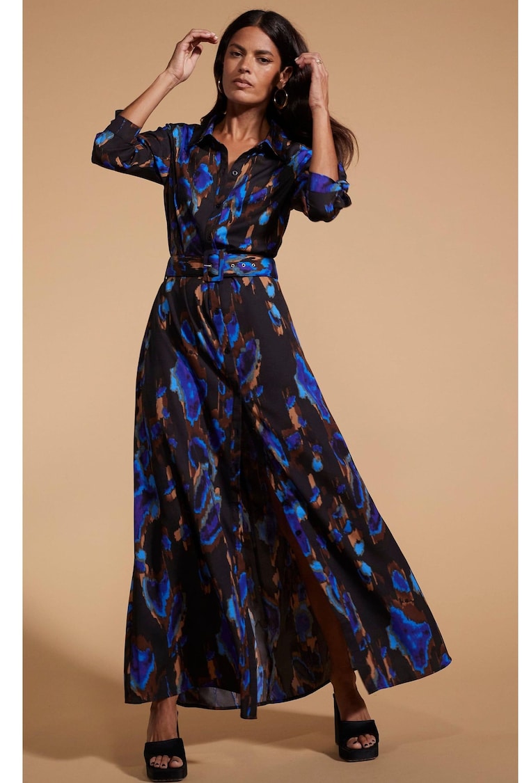 Dancing Leopard Dove Maxi Shirt Dress - Image 5 of 5