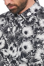 Original Penguin All-Over Floral Print Cotton Blend Short Sleeve Shirt - Image 3 of 4