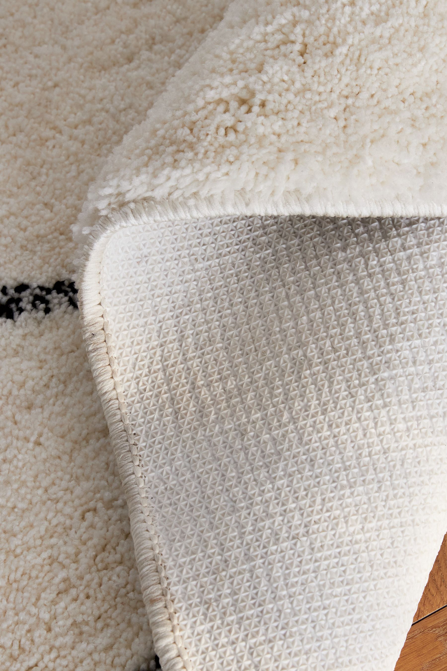 Buy Black/White Cosy Washable Berber Rug from the Next UK online shop