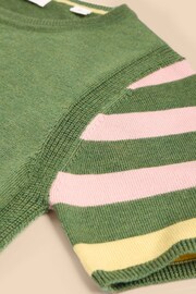 White Stuff Green Merino Wool Crew T-Shirt Jumper - Image 7 of 7