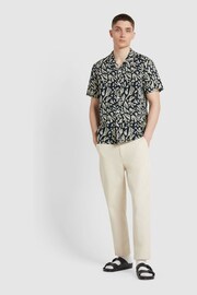 Farah Blue Saunders Reef Print Short Sleeve Shirt - Image 2 of 4