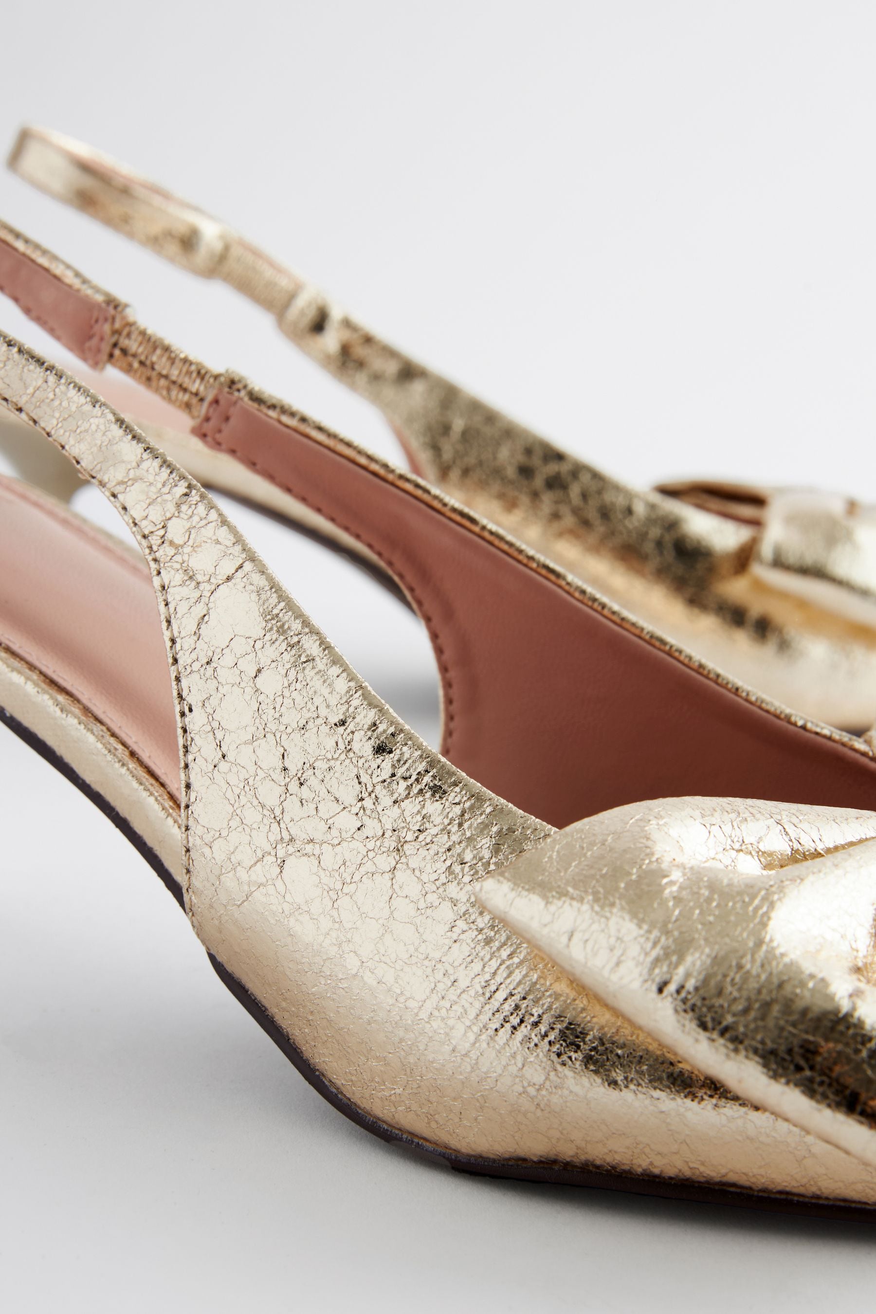 Gold slingback online