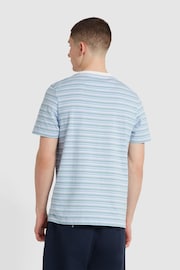 Farah Blue Danny Stripe Short Sleeve T-Shirt - Image 3 of 4