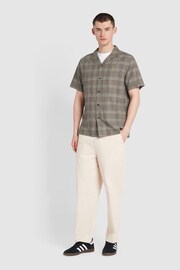 Farah Green Yute Check Short Sleeve Shirt - Image 5 of 7