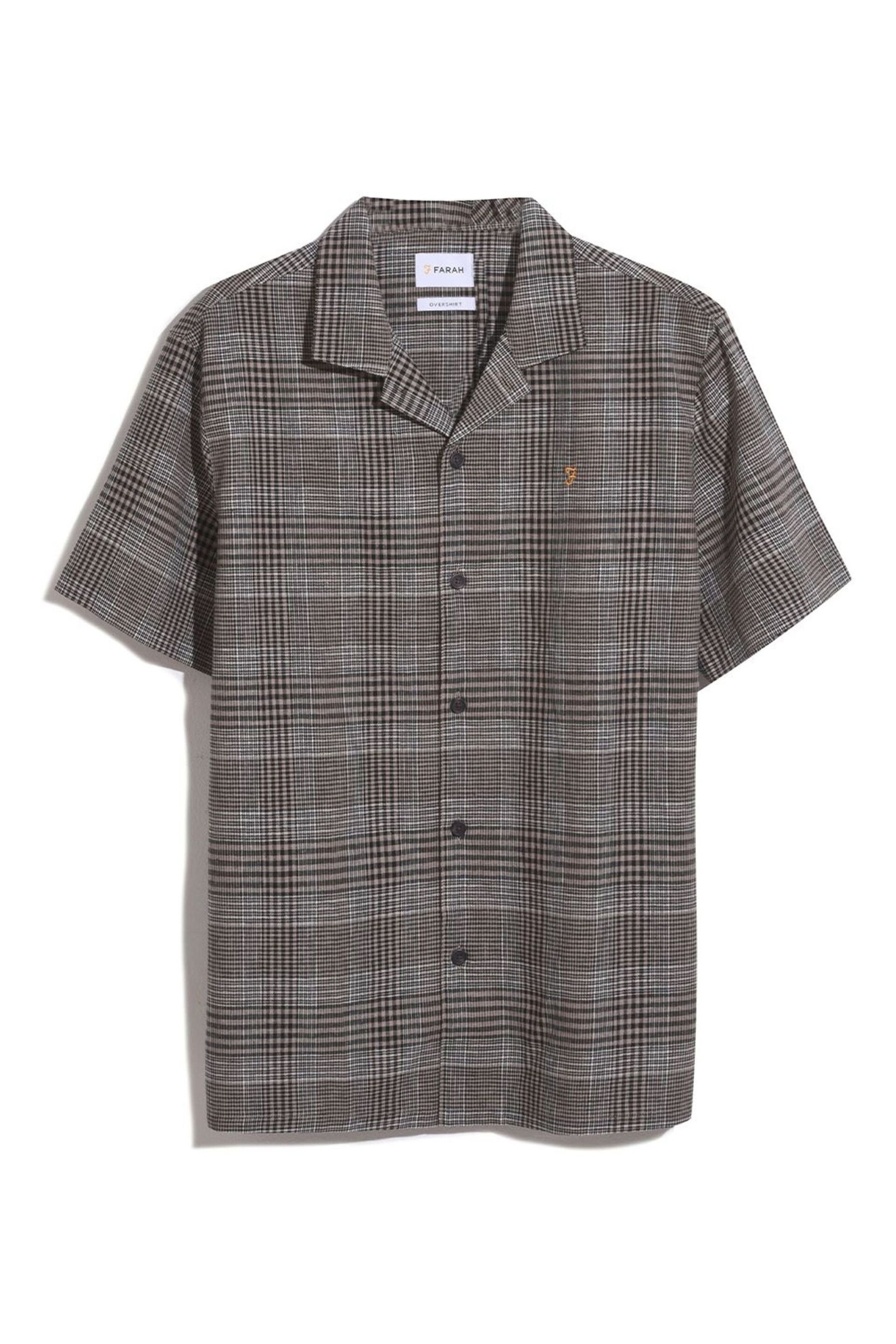 Farah Green Yute Check Short Sleeve Shirt - Image 7 of 7