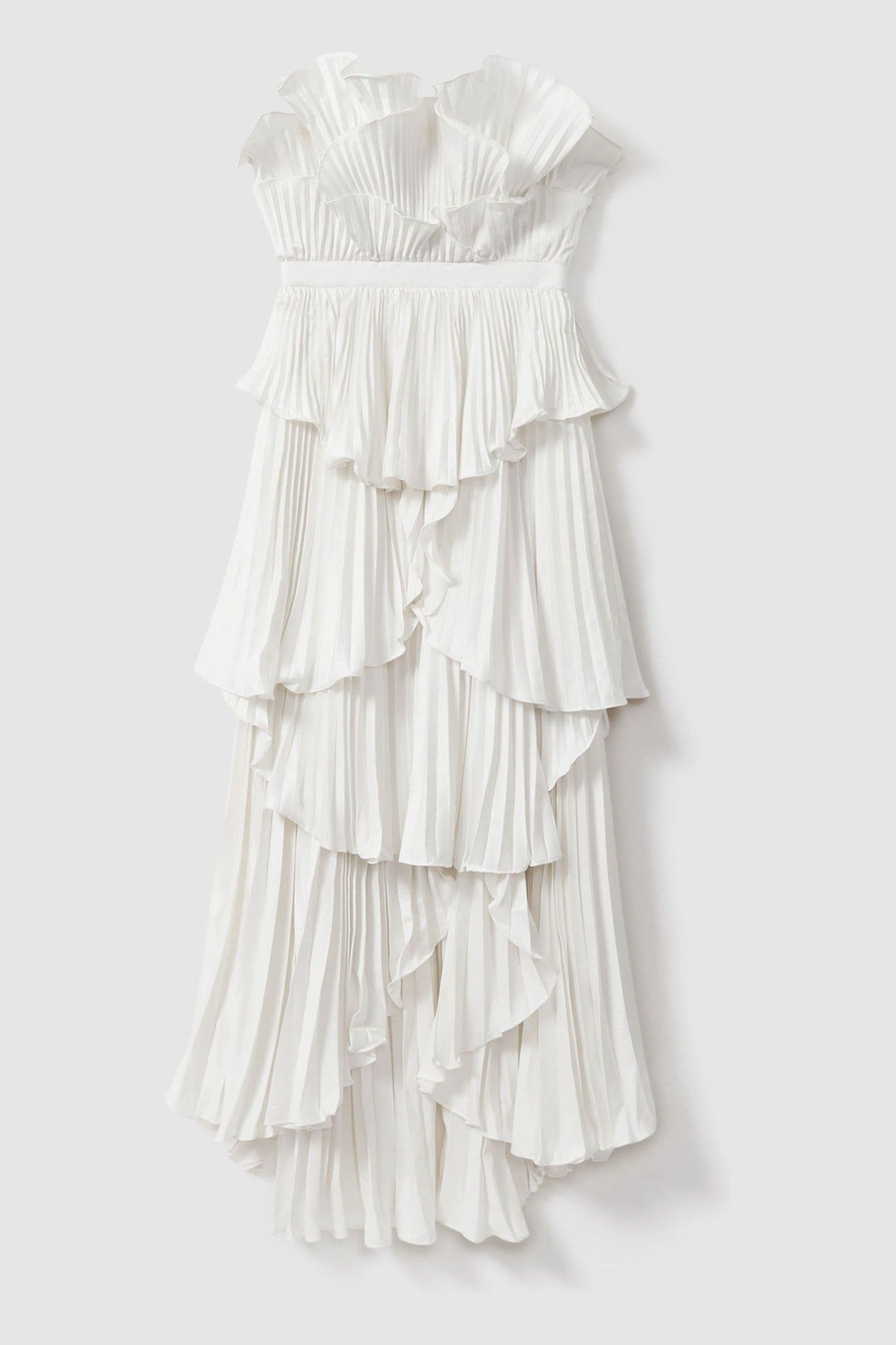 Pleated tiered maxi dress cheap