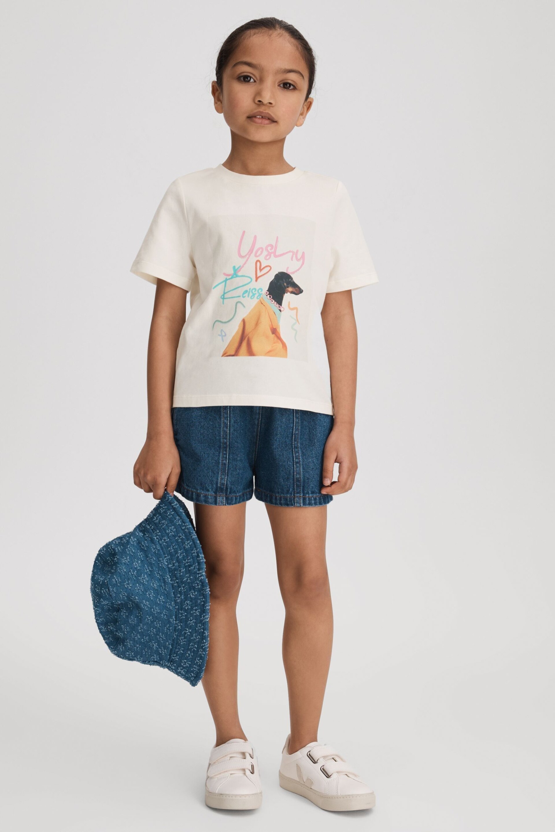 Reiss Multi Yoshy Teen Cotton Print T-Shirt - Image 2 of 4