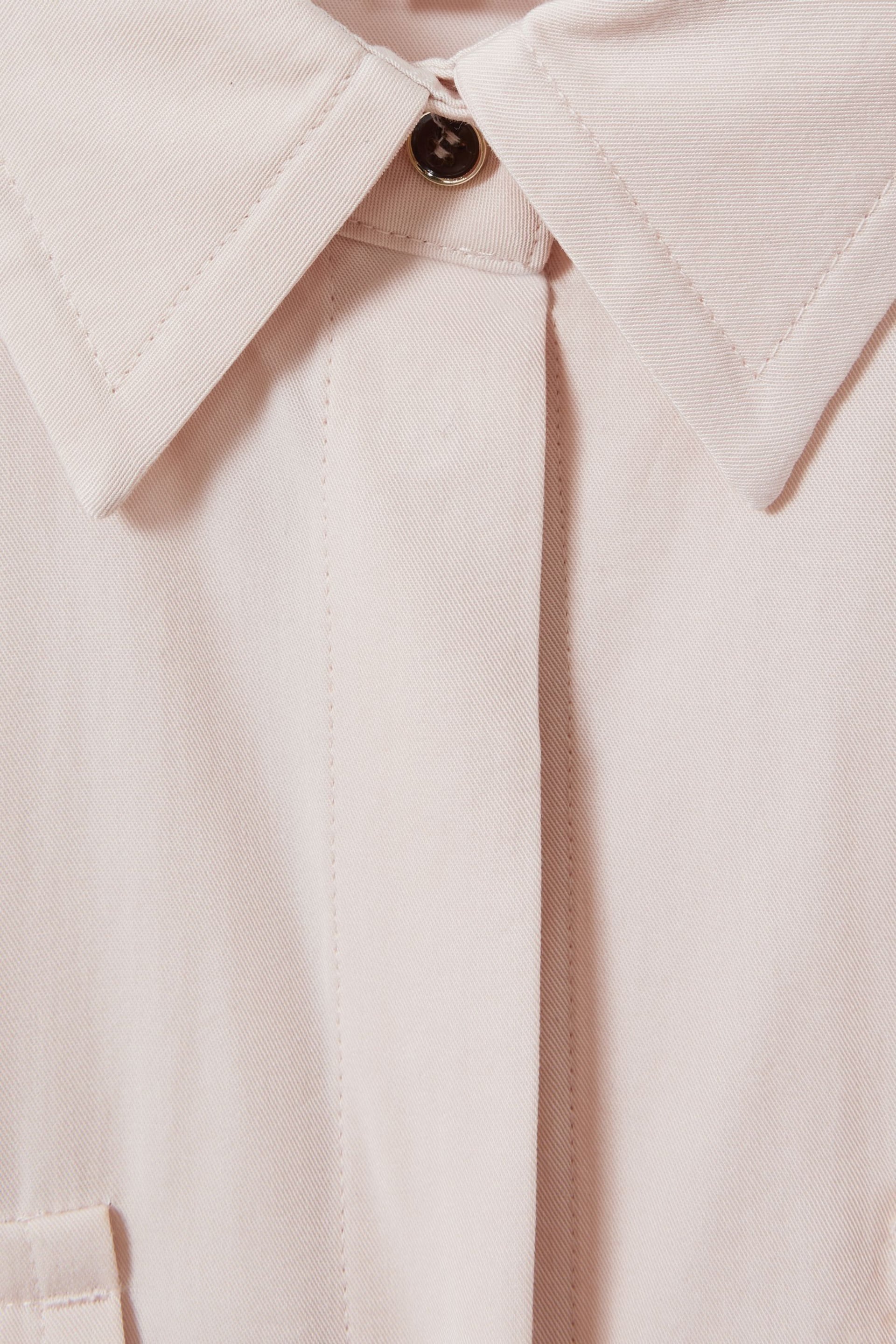 Reiss Nude Isador Lyocell Button Through Shirt - Image 5 of 5