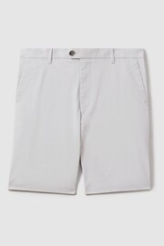Reiss Ice Grey Wicket Modern Fit Cotton Blend Chino Shorts - Image 2 of 6