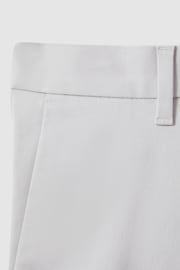 Reiss Ice Grey Wicket Modern Fit Cotton Blend Chino Shorts - Image 6 of 6