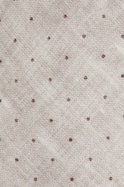 Reiss Oatmeal Melange Lateran Silk Polka Dot Tie - Image 5 of 5