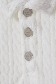 Reiss White Iggy Teen Towelling Polo Shirt - Image 4 of 4