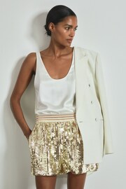 Atelier Sequin Elasticated Waist Shorts - Image 3 of 5