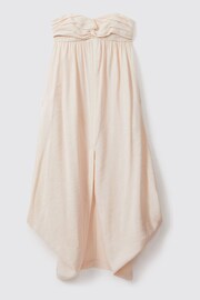 Reiss Neutral Evanna Bustier Bubble Hem Parachute Midi Dress - Image 2 of 6