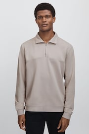 Paige Cotton Quarter-Zip Jumper - Image 1 of 5