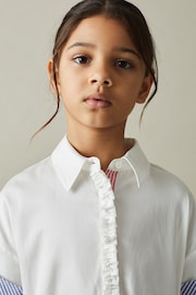 Reiss Ivory Maxy 9-13 yrs Cotton Shirt Dress - Image 1 of 5