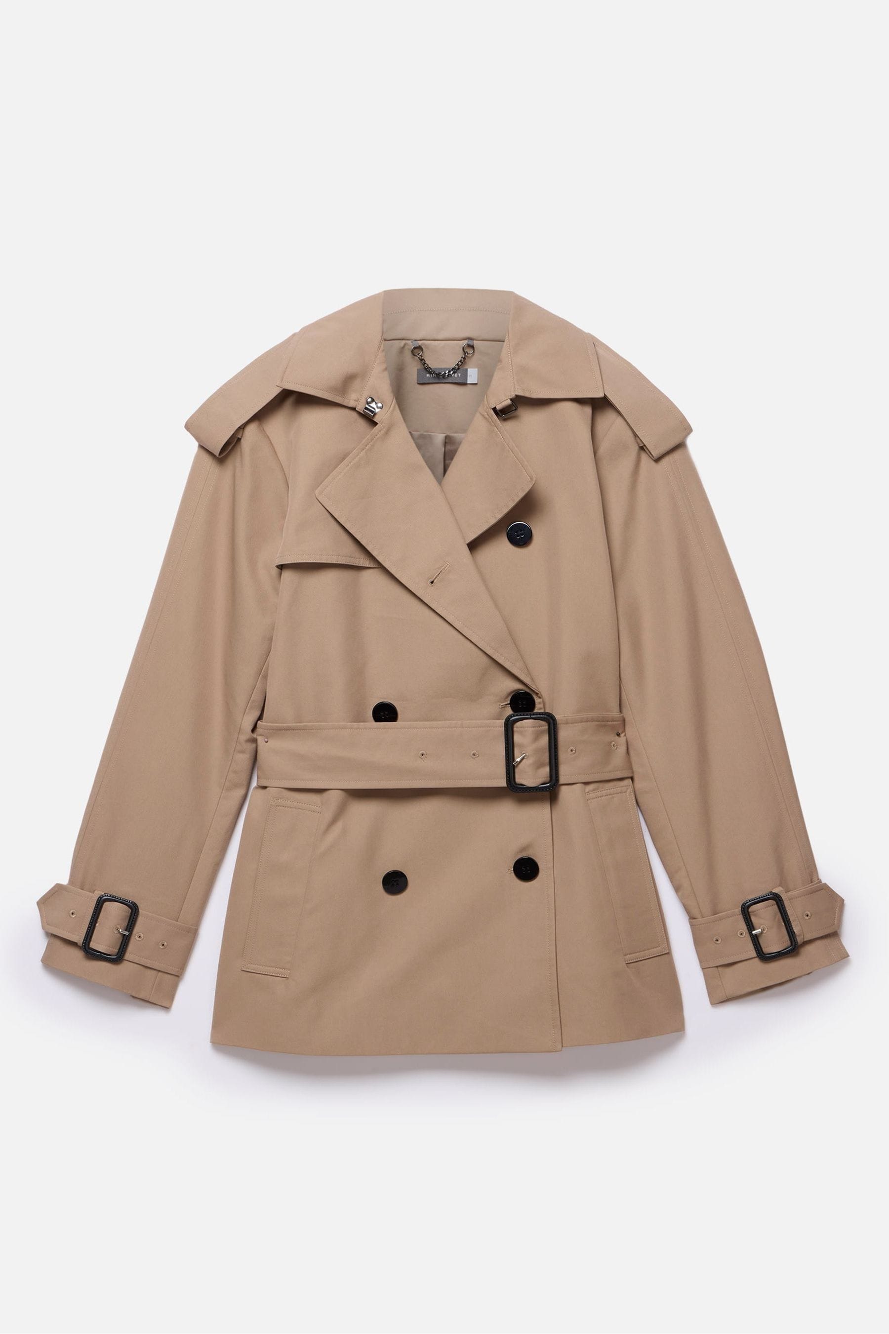 Buy Mint Velvet Brown Short Trench Coat from Next Luxembourg