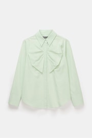 Mint Velvet Green Bow Front Shirt - Image 3 of 4