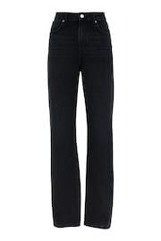 Mint Velvet Black Twisted Wide Jeans - Image 3 of 4