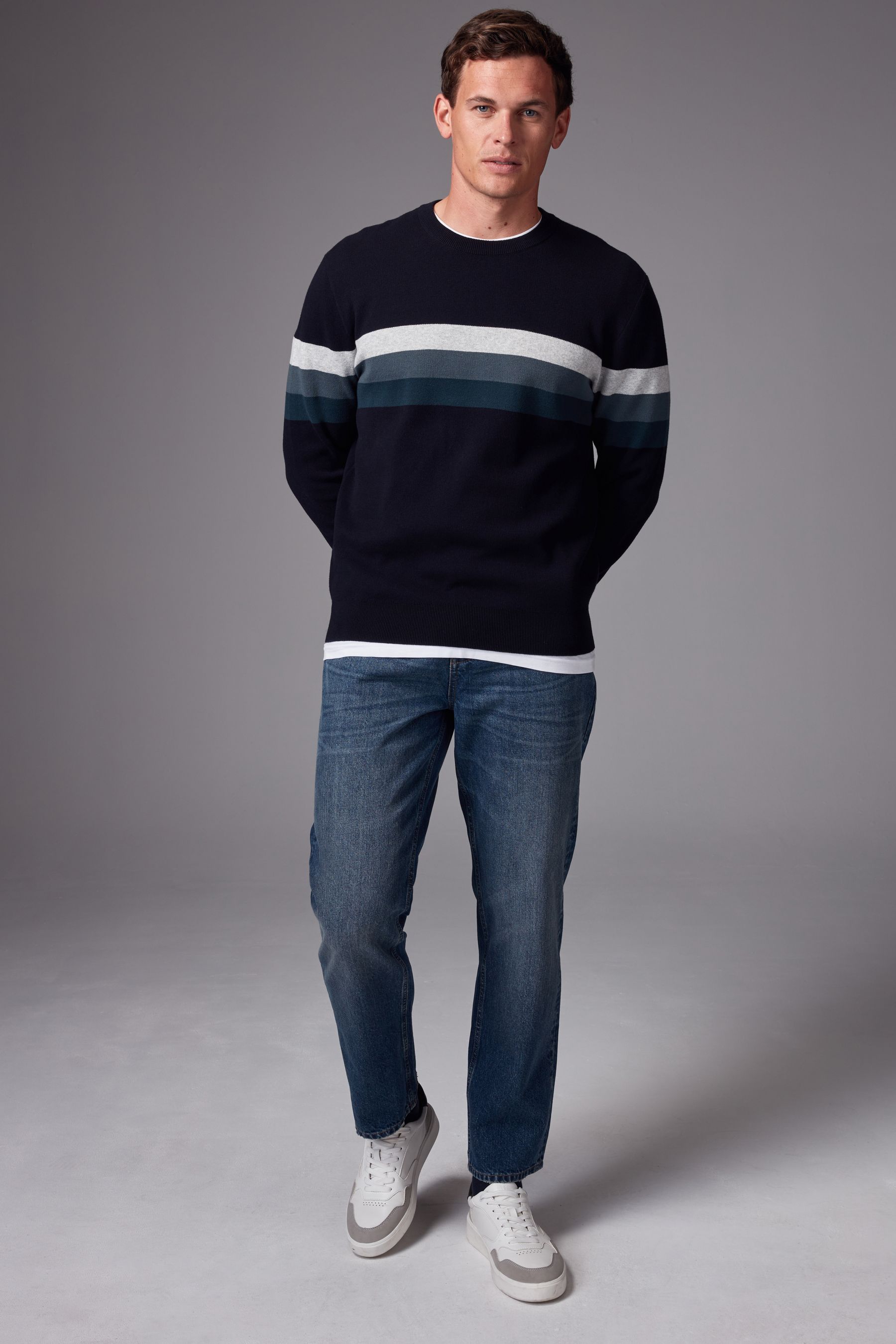 Next navy star jumper clearance