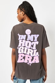 Skinnydip Oversized In My Hot Girl Era T-Shirt - Image 1 of 5