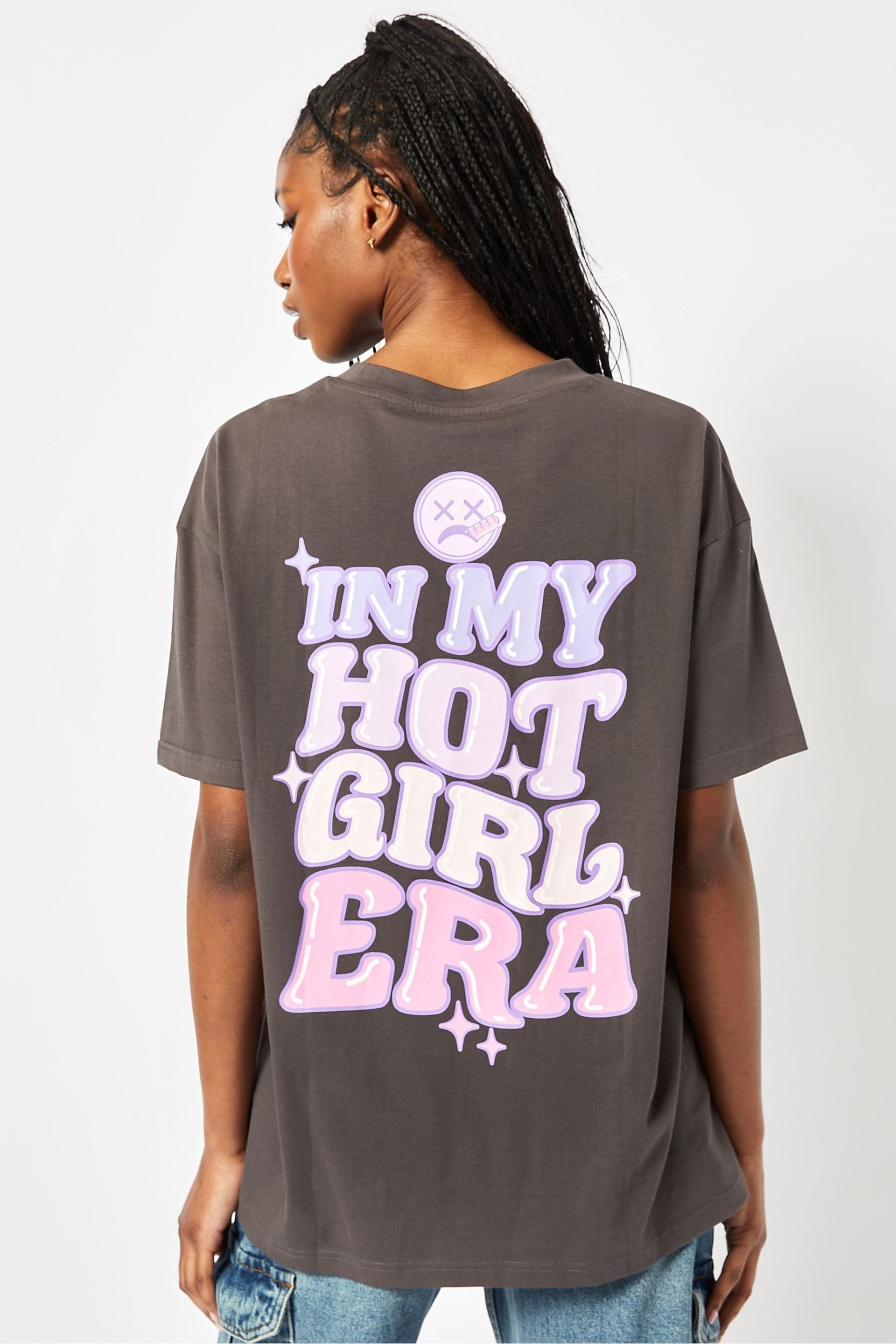 Skinnydip Oversized In My Hot Girl Era T-Shirt - Image 1 of 5
