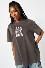 Skinnydip Oversized In My Hot Girl Era T-Shirt - Image 3 of 5