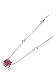 The Diamond Store Red Astra 2.00ct Lab Ruby And Diamond Solitaire Necklace - Image 2 of 6