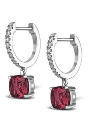 The Diamond Store Red Astra 4ct Lab Diamond Drop Earrings - Image 3 of 5