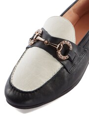 Dune London Black Gemstone Gem Snaffle Flexible Loafers - Image 4 of 5