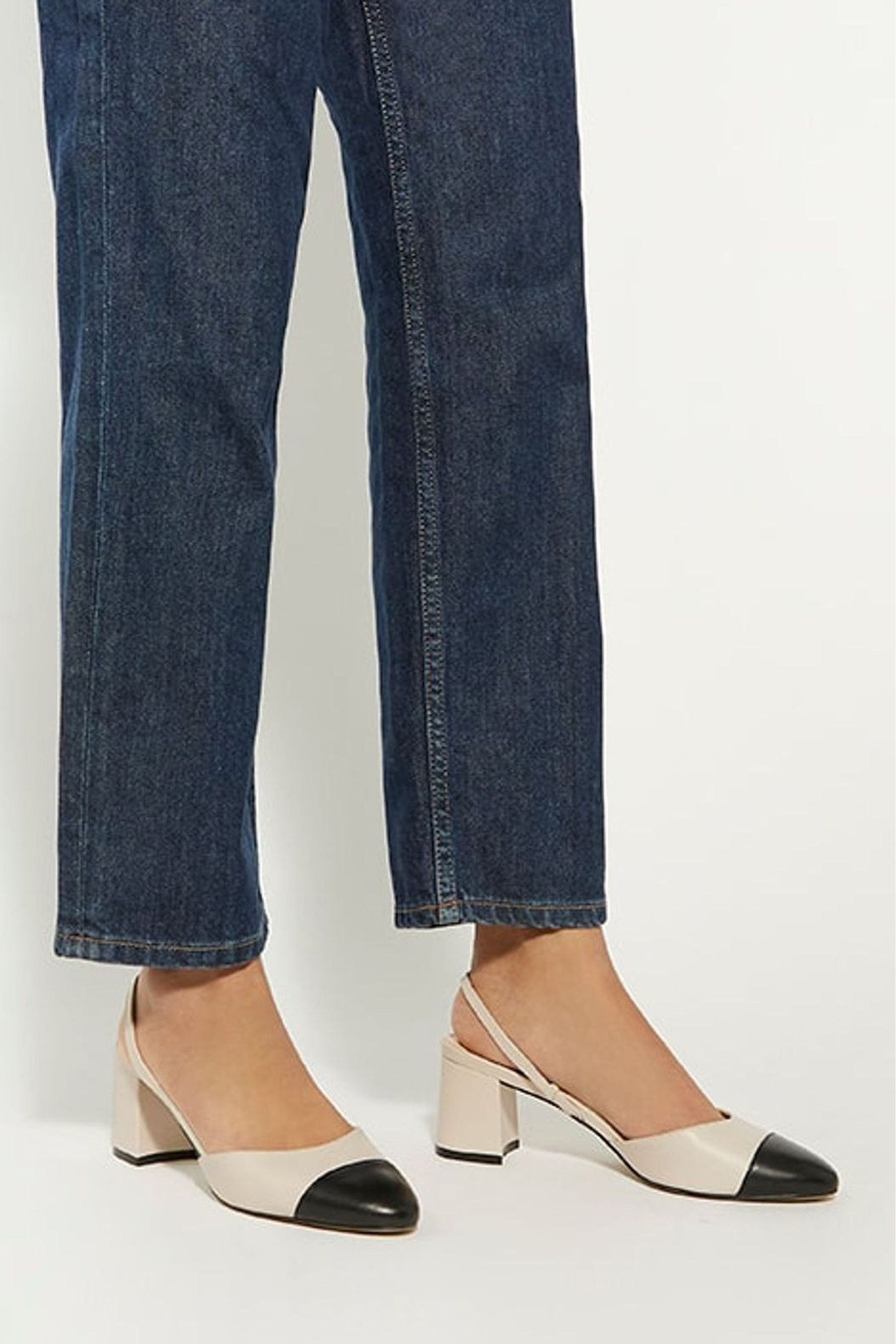 Cream slingbacks hotsell