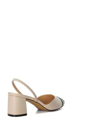 Dune London Cream Careful Toe Cap Slingbacks - Image 5 of 6