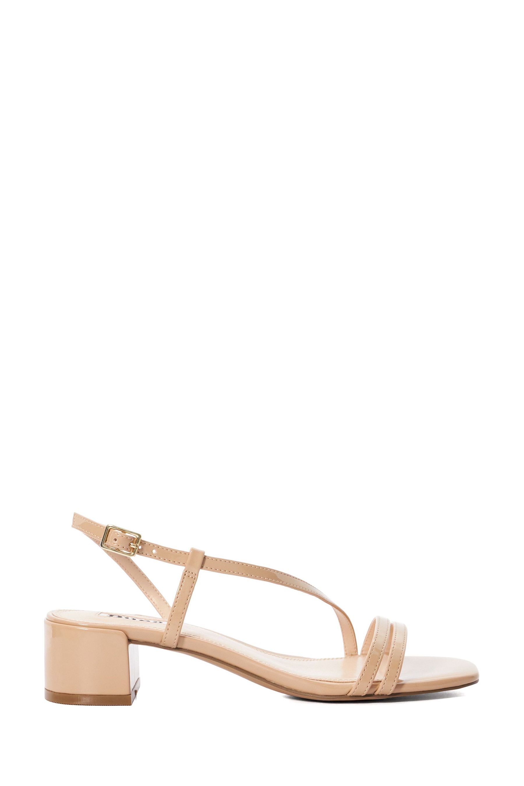 Dune London Pink Maryanna Low Block Heel Sandals 6 EU 39 Womens
