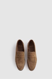 Reiss Stone Bray Suede Suede Slip On Loafers - Image 3 of 5