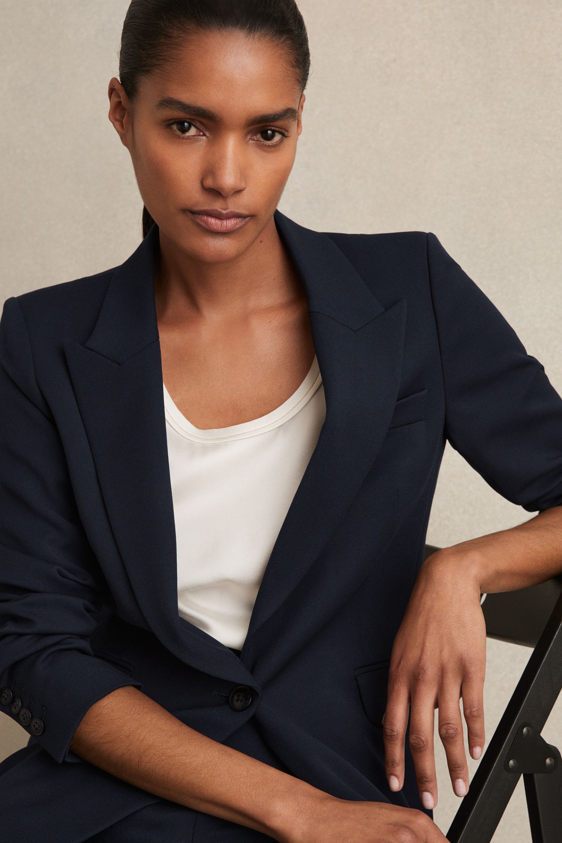 Petite navy blazer uk top