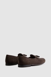 Reiss Dark Brown Harry Suede Slip-On Belgian Loafers - Image 4 of 5