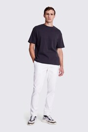 MOSS Black Heavy Weight 100% Cotton Crew Neck T-Shirt - Image 3 of 5