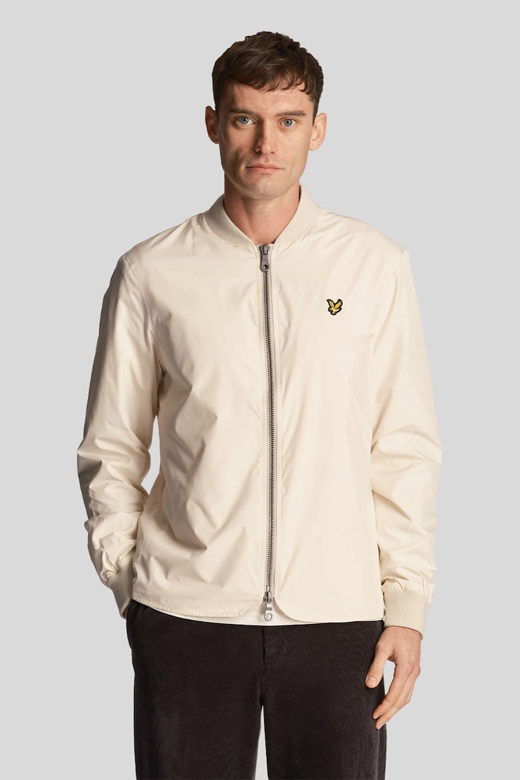 Lyle & Scott Cream Bomber Jacket - Image 1 of 5