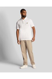 Lyle & Scott Slub White Polo Shirt - Image 3 of 5