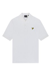 Lyle & Scott Slub White Polo Shirt - Image 5 of 5