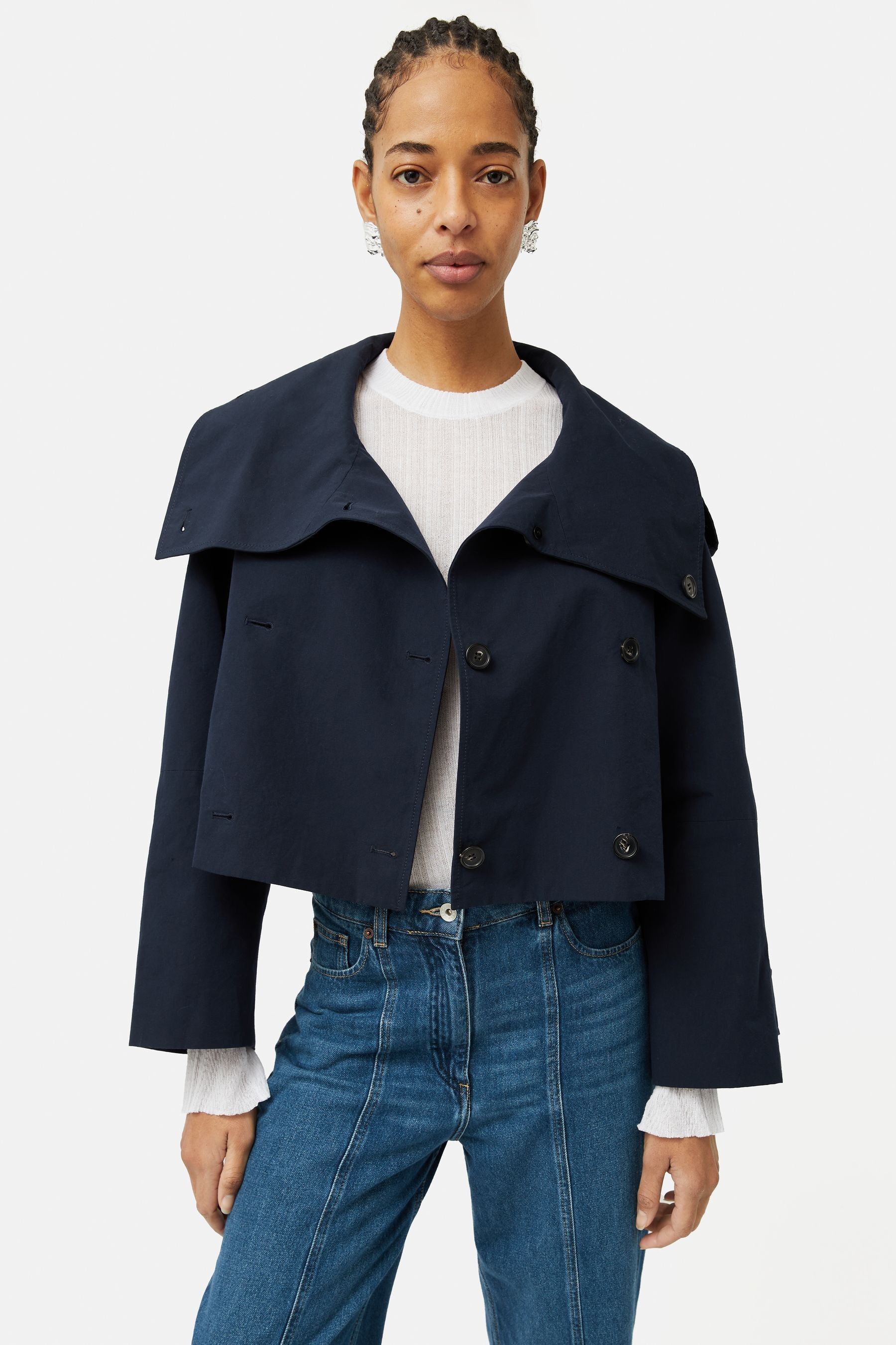 Jigsaw denim jacket clearance
