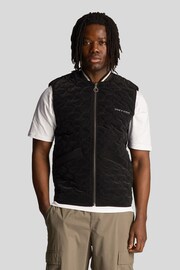 Lyle & Scott Quilted Black Gilet - Image 1 of 1