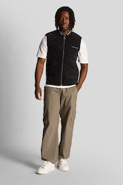 Lyle & Scott Black Quilted Gilet - Image 3 of 5