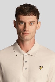 Lyle & Scott Cream Slub Polo Shirt - Image 4 of 5