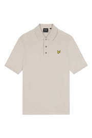 Lyle & Scott Cream Slub Polo Shirt - Image 5 of 5
