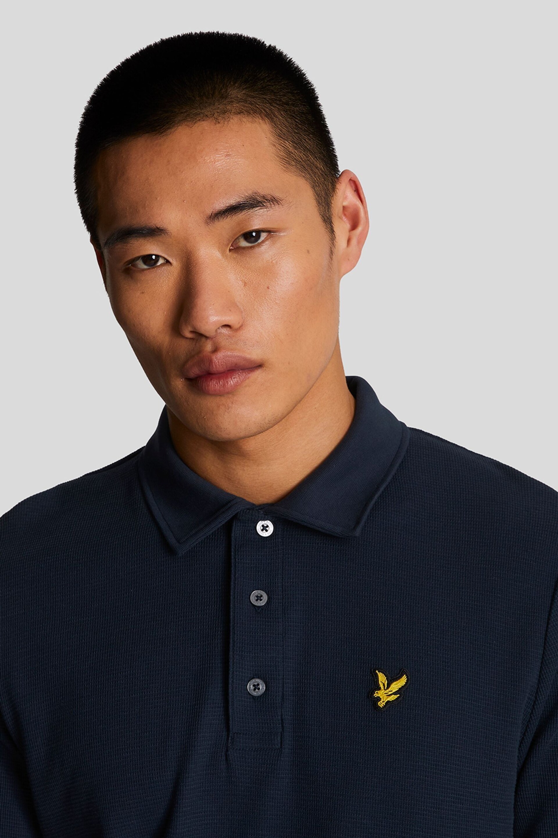 Lyle & Scott Blue Milano Polo Shirt - Image 4 of 5