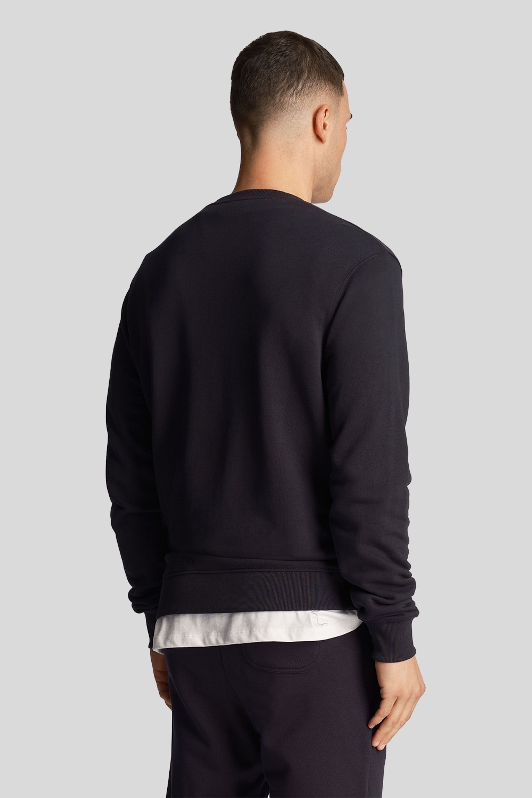Buy Lyle Scott Charcoal Black Crew Neck 100 Cotton Sweatshirt from Next Denmark