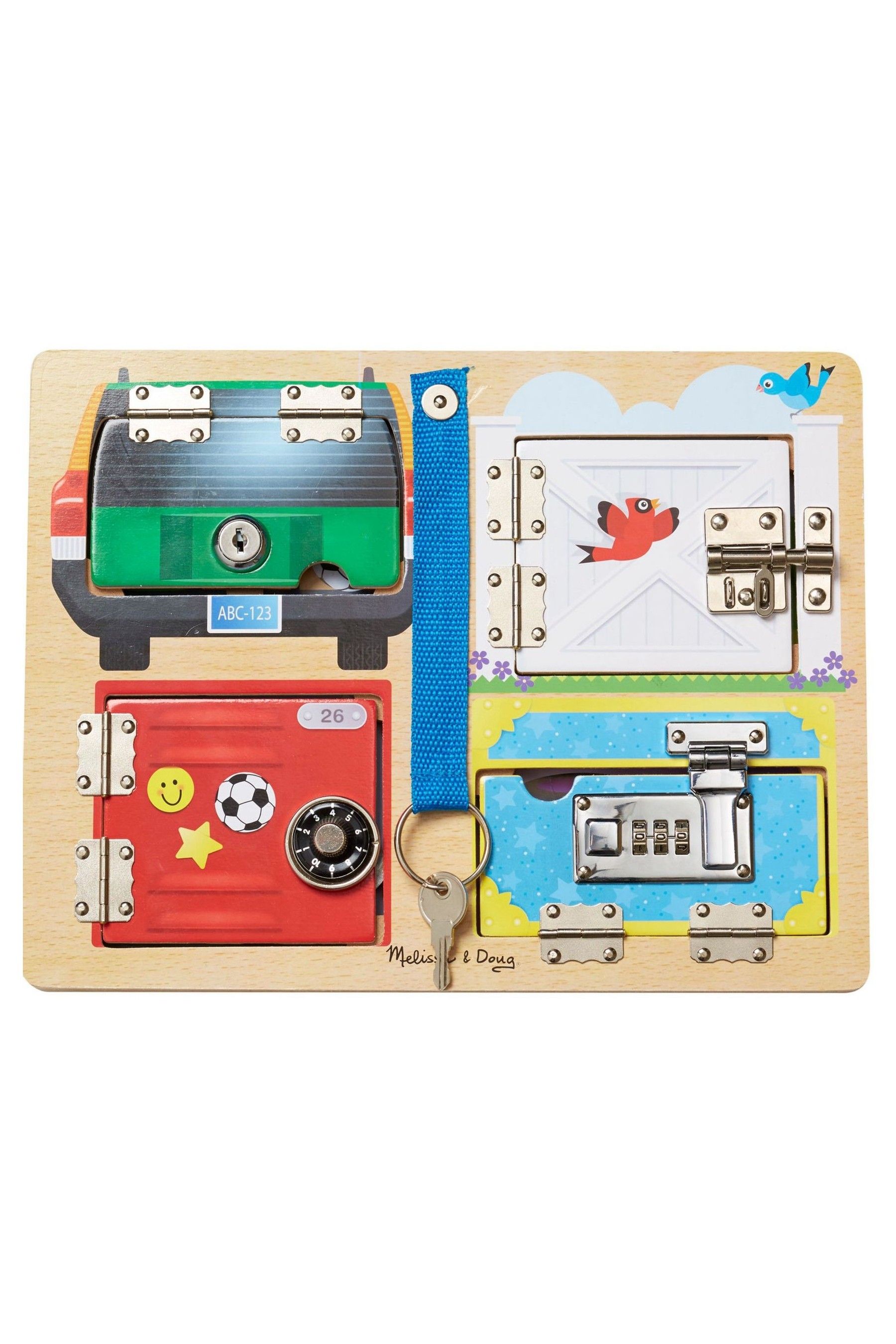 Melissa & doug locks & latches board sales