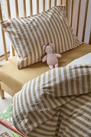 Piglet in Bed Ochre Kids Seersucker Cotton Bedding Set - Image 2 of 6